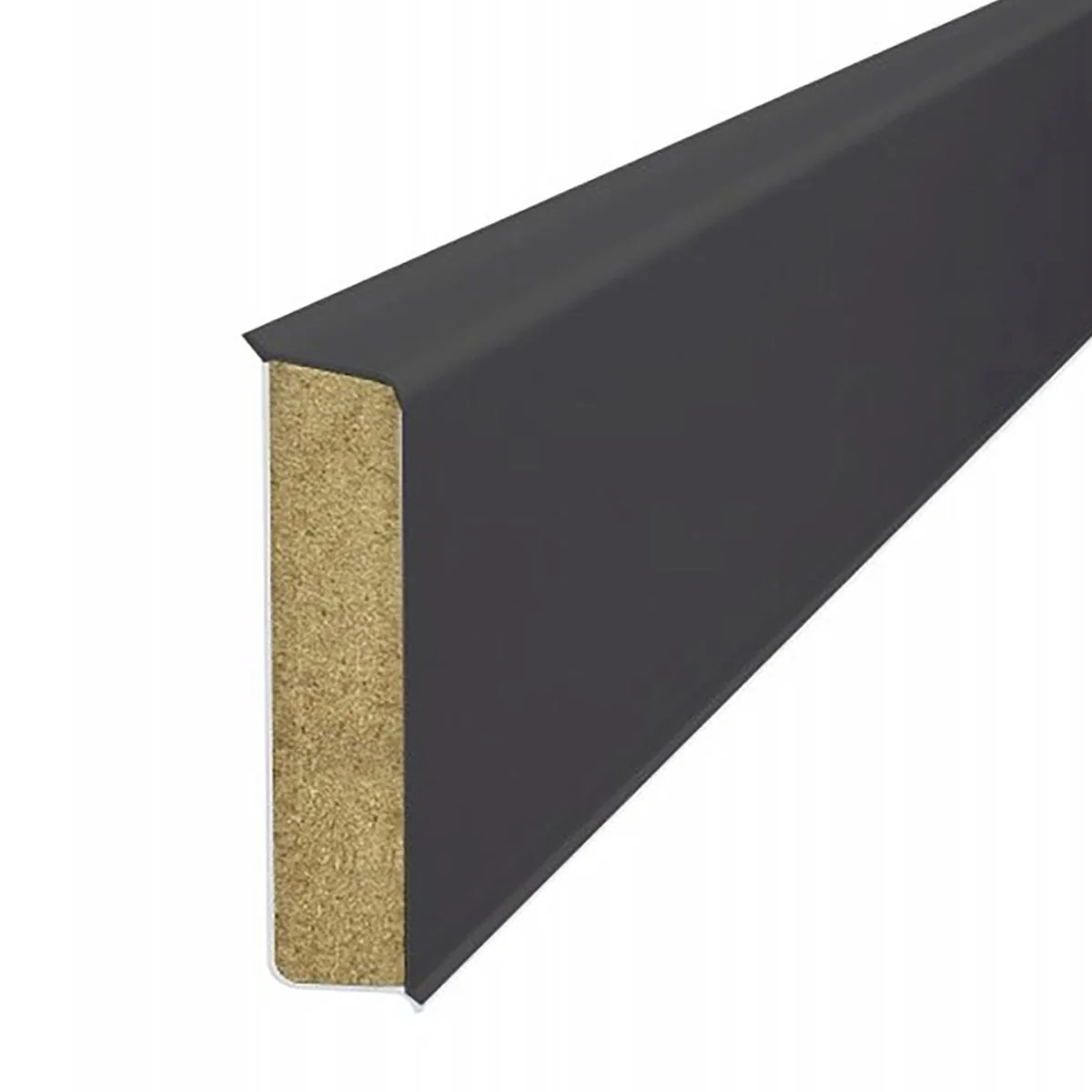 Перваз MDF, CUBU FLEX LIFE CUBU HDF - Черен, 100 мм