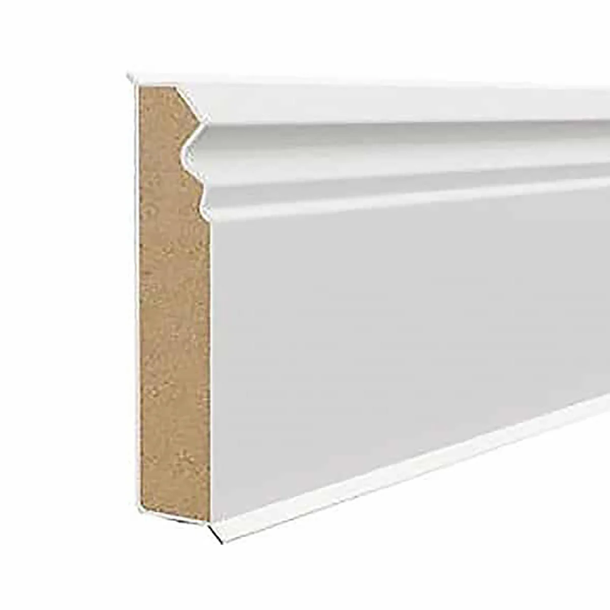 Перваз MDF, CUBU FLEX LIFE CUBU HDF Hamburg - Бял, 100 мм