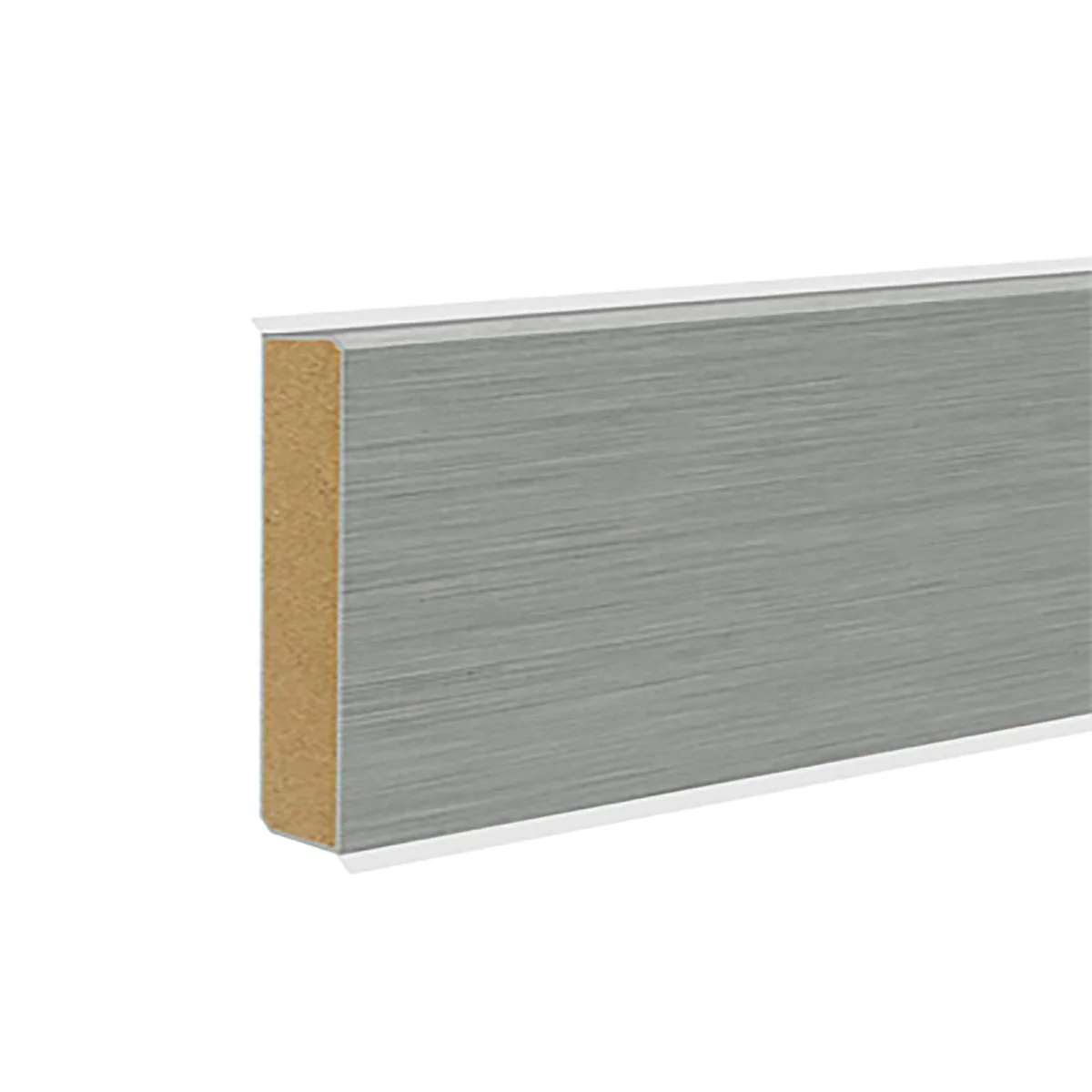 Перваз MDF, CUBU FLEX LIFE CUBU HDF - Платина, 80 мм