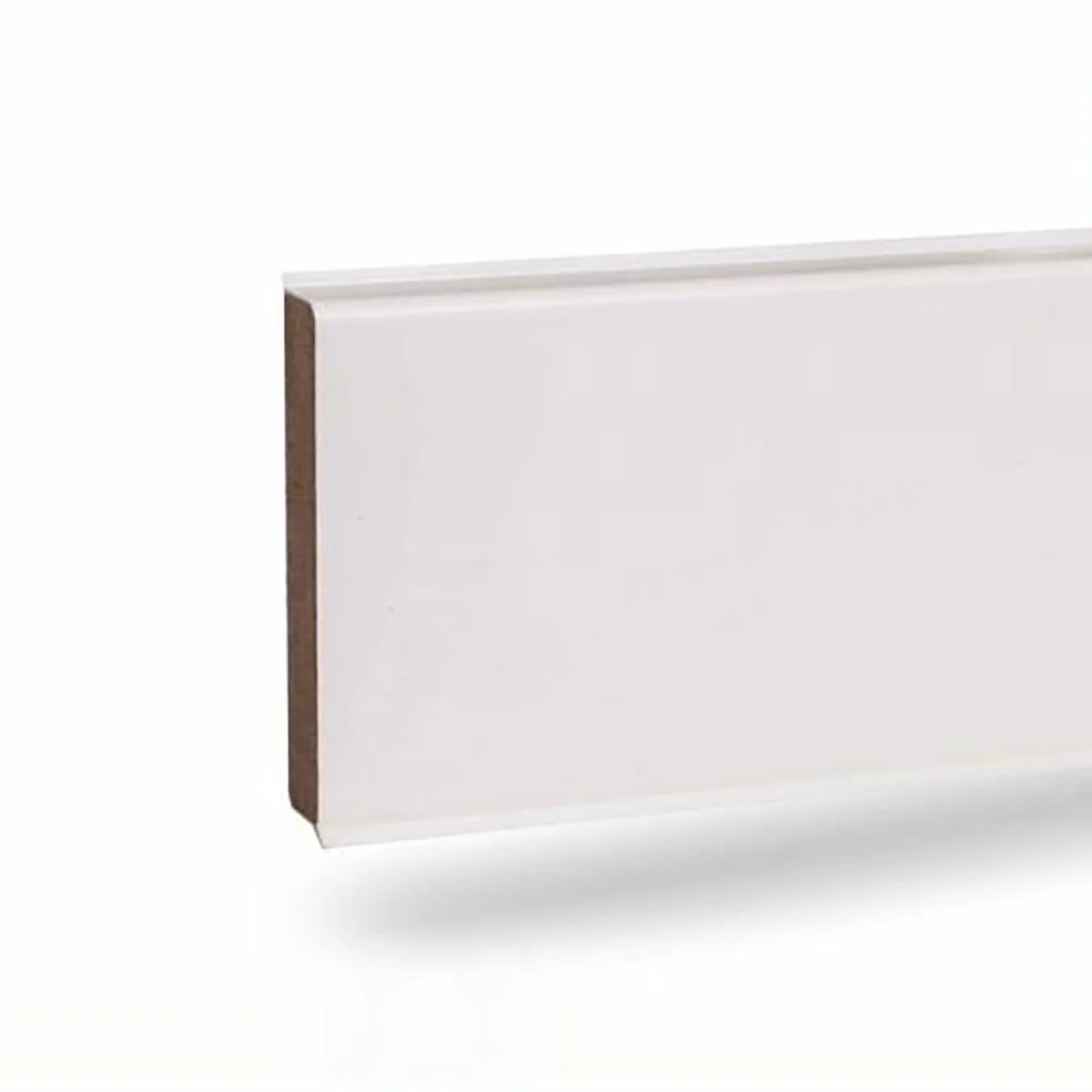 Перваз MDF, CUBU FLEX LIFE CUBU HDF - Бял, 80 мм