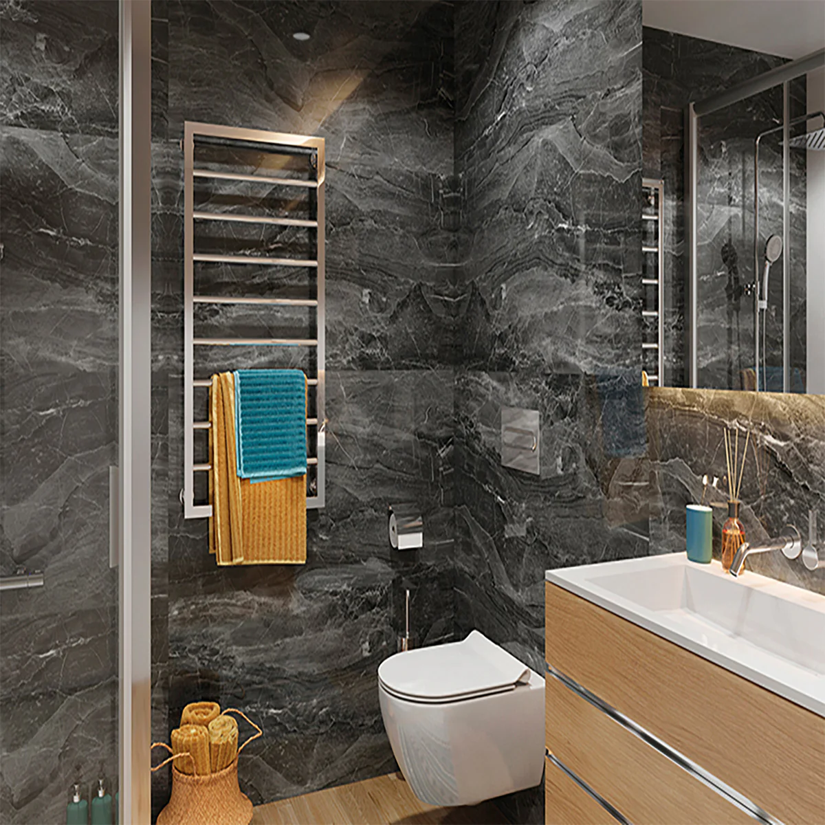 SPC СТЕННИ ПАНЕЛИ Dark Stone гланц