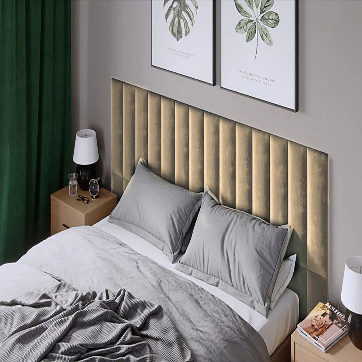 Тапициран стенен панел Vilo REGULAR 2 15X60 BEIGE