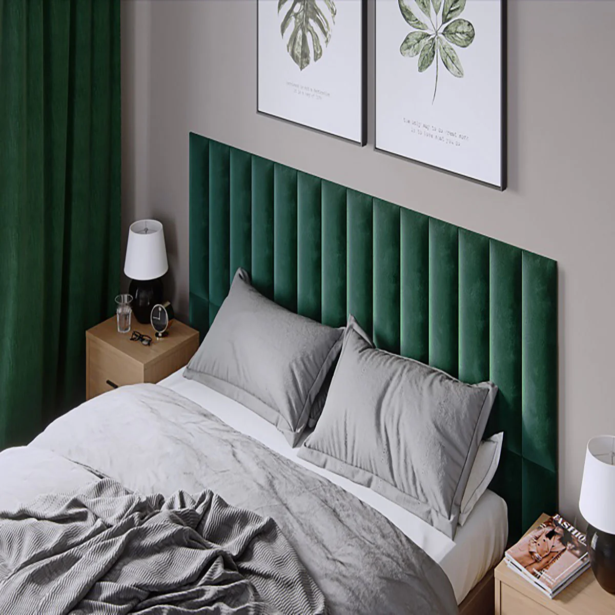 Тапициран стенен панел Vilo REGULAR 2 15X60 BOTTLE GREEN