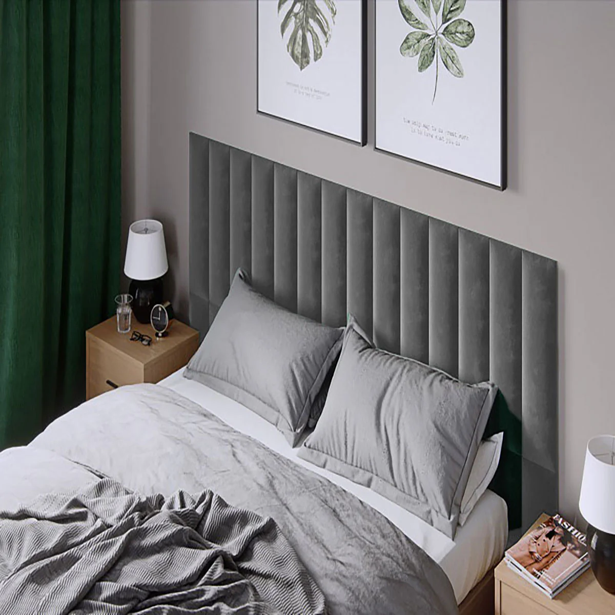 Тапициран стенен панел Vilo REGULAR 2 15X60 GREY