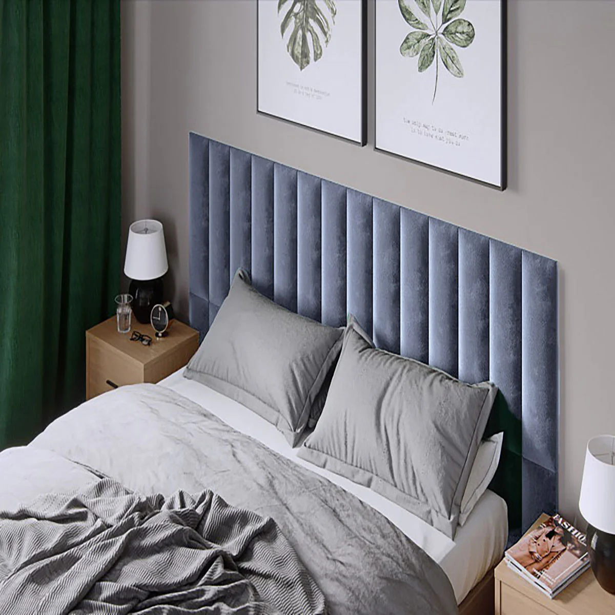 Тапициран стенен панел Vilo REGULAR 2 15X60 SEA BLUE