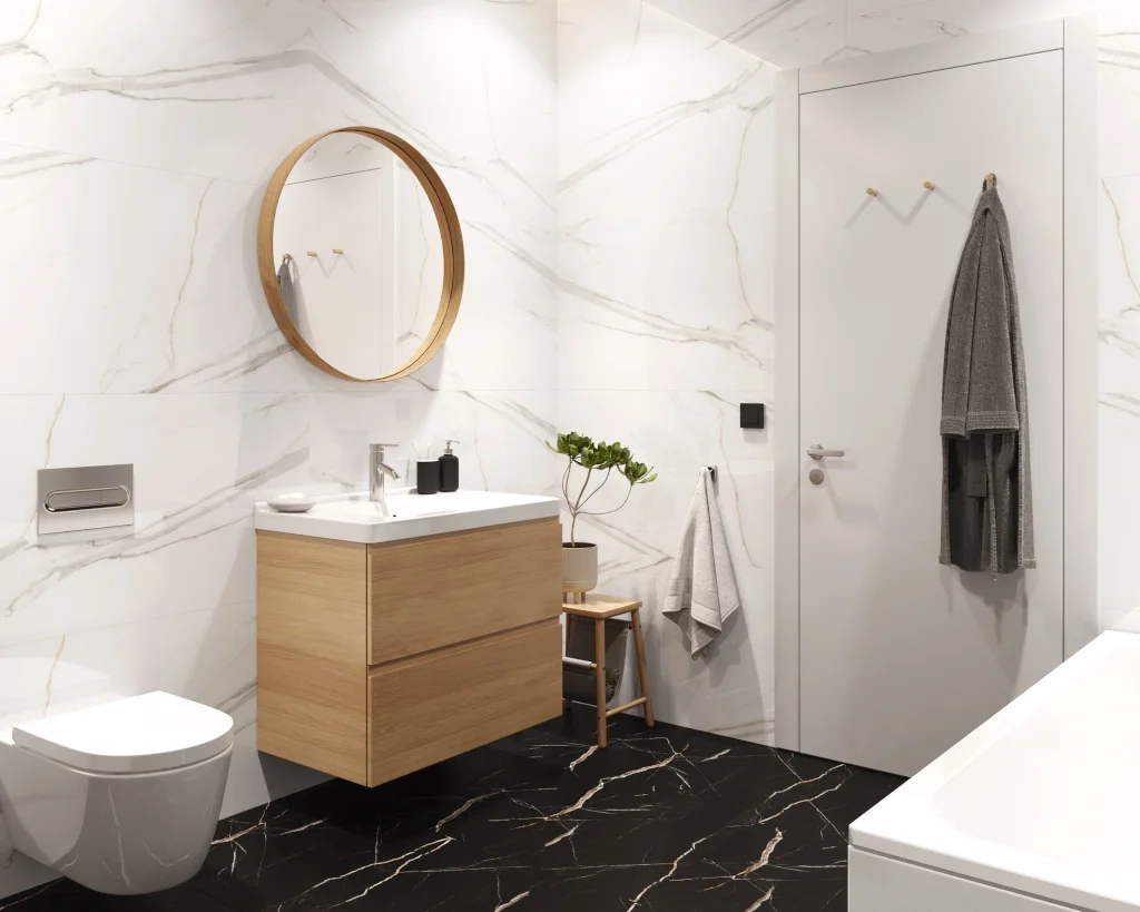 Vilo Винилови подове SPC Stone – Calacatta Black 60x60