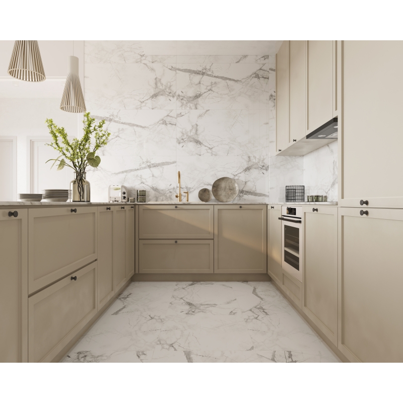 Vilo Винилови подове SPC Stone – Calacatta Snow 60x60